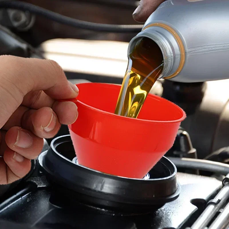 Universal Car Refueling Funnel Detachable Telescopic Engine Funnels Long Gasoline Auto Funnel Filling Oil Motorcycle Pipe D5C6