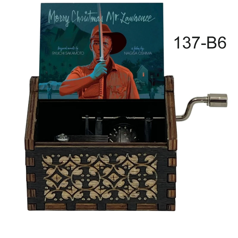 Movie Merry Christmas Mr. Lawrence Music Box 18 Note Hand Wooden