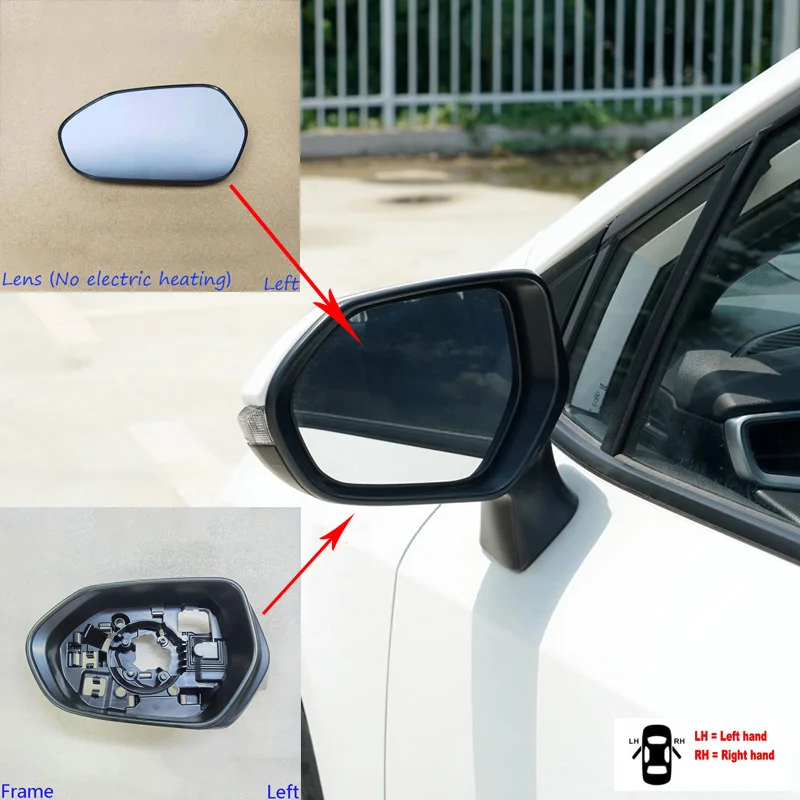 

Автомобильные аксессуары, рамка для зеркала заднего вида для Toyota Corolla ALTIS 2019 ~ 2022, крышка для зеркала заднего вида, объектив заднего вида