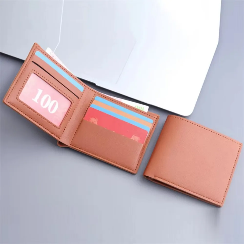 Fashion PU Leather Men Wallet Large-capacity Multi-card Slot Card Bag High Quality Folding Coin Purse 지갑