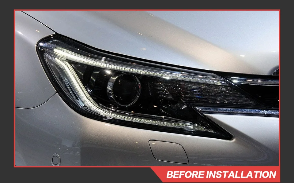 AKD Head Lamp for Toyota Reiz Mark X LED Headlight 2013-2017 Headlights Reiz DRL Turn Signal High Beam Angel Eye Projector Lens