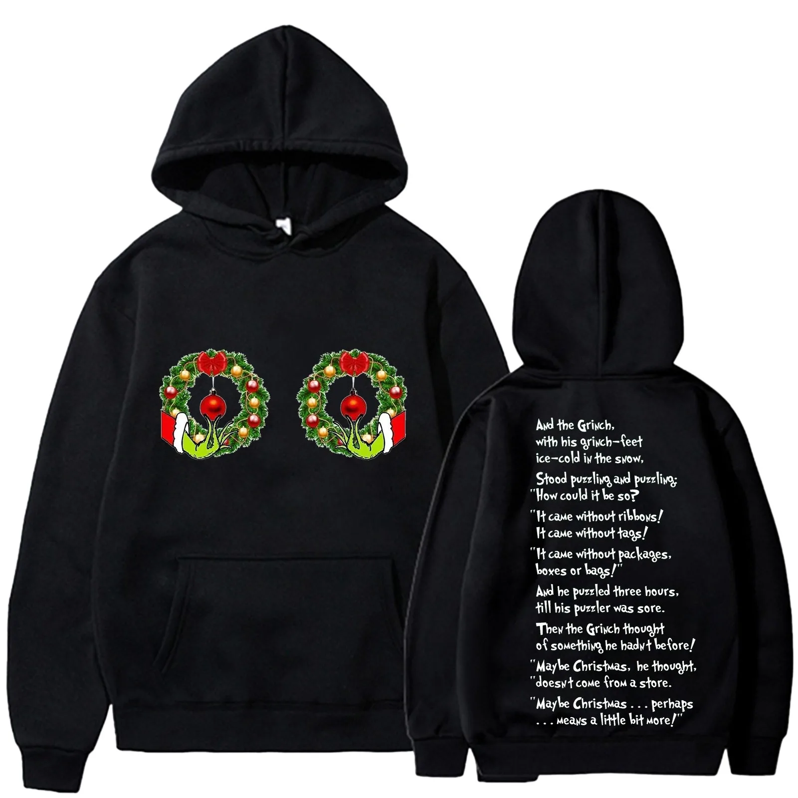 

Womens Christmas Long Sleeve Anime Cartoon Stitc Print O Neck T Shirt Top Printed Sweatshirt Pullover Hooded Shirt Ropa De Mujer