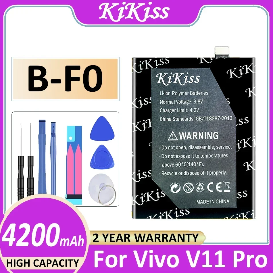 

KiKiss Battery B-F0 BF0 4200mAh For Vivo 1804 1806 1814 V11 Pro V11Pro/X21s PD1813F_EX Mobile Phone Bateria