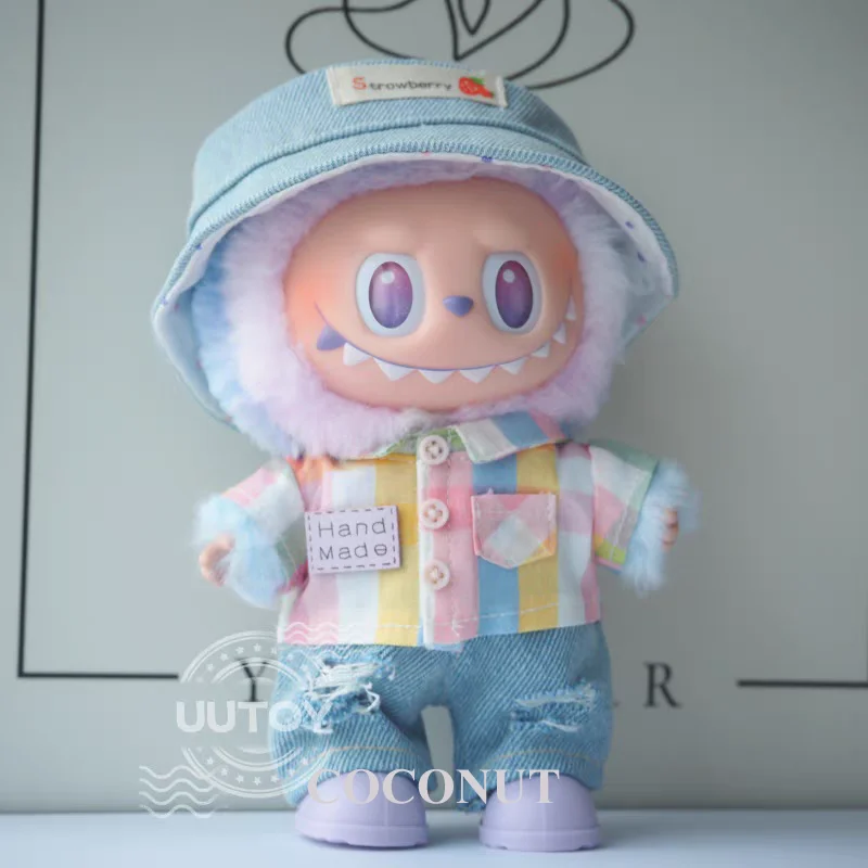 Labubu 17cm Mini Doll Fashion Set – High Energy Series V1/V2 Travel Essentials with Stylish Shoes & Outfit 2