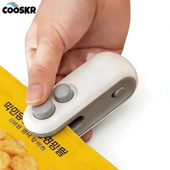Mini Sealing Machine Plastic Bags Sealer Food Packaging Machine Portable Heat Bag Sealer Rechargeable Food Bag Thermal Sealer 1