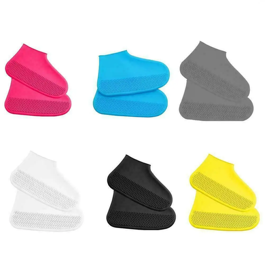 Silicone Waterproof Reusable Anti-Slip Rain Shoe Protector Overshoes