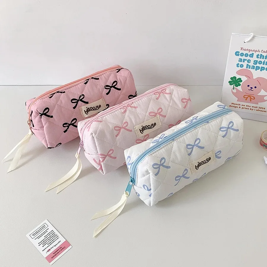 Luxury Bow Ribbon Pencil Case 1