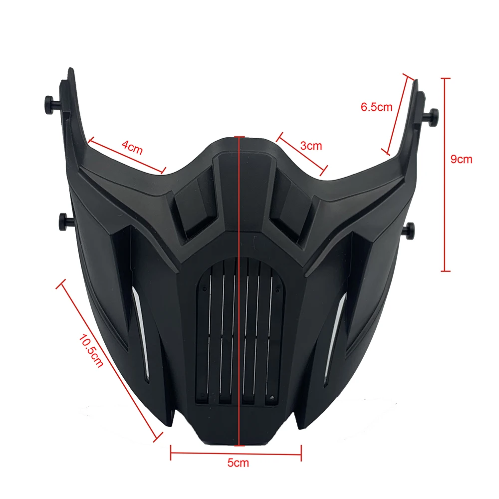 Tactical Skull Breathable Half Face Mask for Outdoor Combat and Cosplay Activities