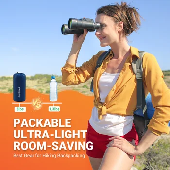 KingCamp Self Inflating Sleeping Pad, Ultralight Inflatable Sleeping Mat With Pillow Built-in Foot Pump For Hiking, Traveling 6