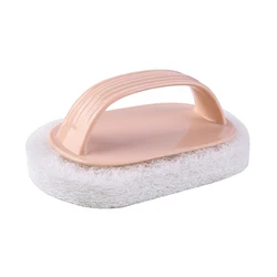 Multipurpose Cleaning Brush and Sponge Set for Kitchen, Bathroom, and Windows (Pink)
