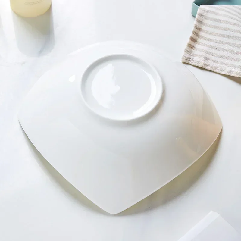 Porcelain Tableware Dishes Plates Dinner Set Luxury Plates Table Home Camping Backgrounds Square Vajillas Kitchen Utensils