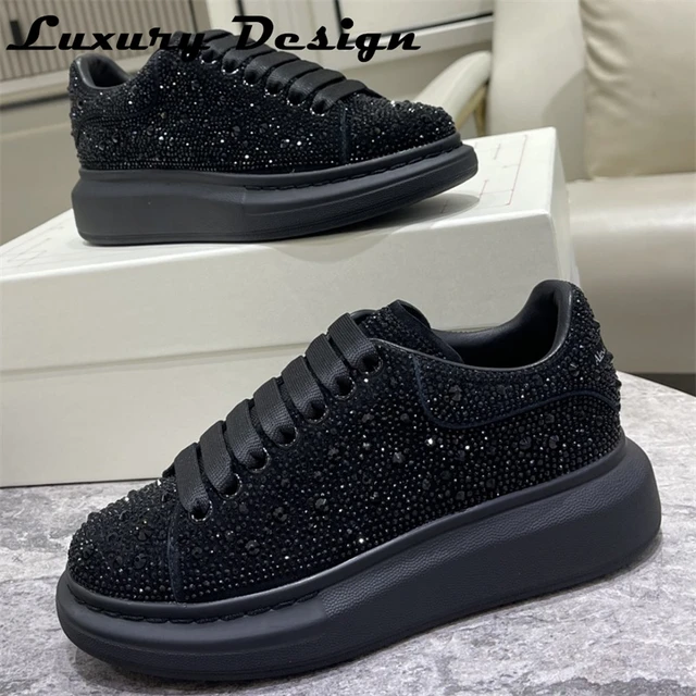 Men Sneakers Sneakers Luxury, Shoes Men Casual Rhinestone