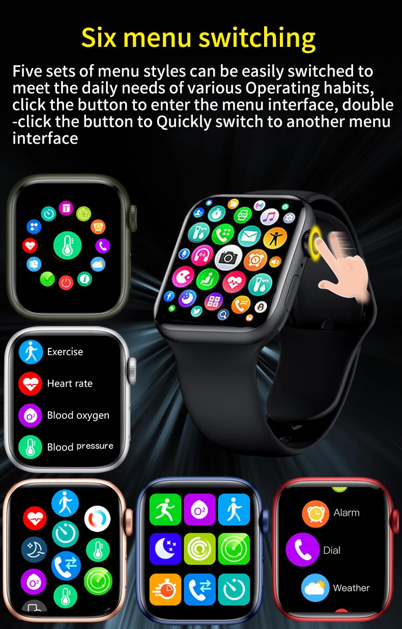 New Original WS7 Pro Smartwatch Bluetooth Sleep Monitor Heart Rate Wireless charging Watch PK IWO 14 Pro Max Series 7 HW57 Pro