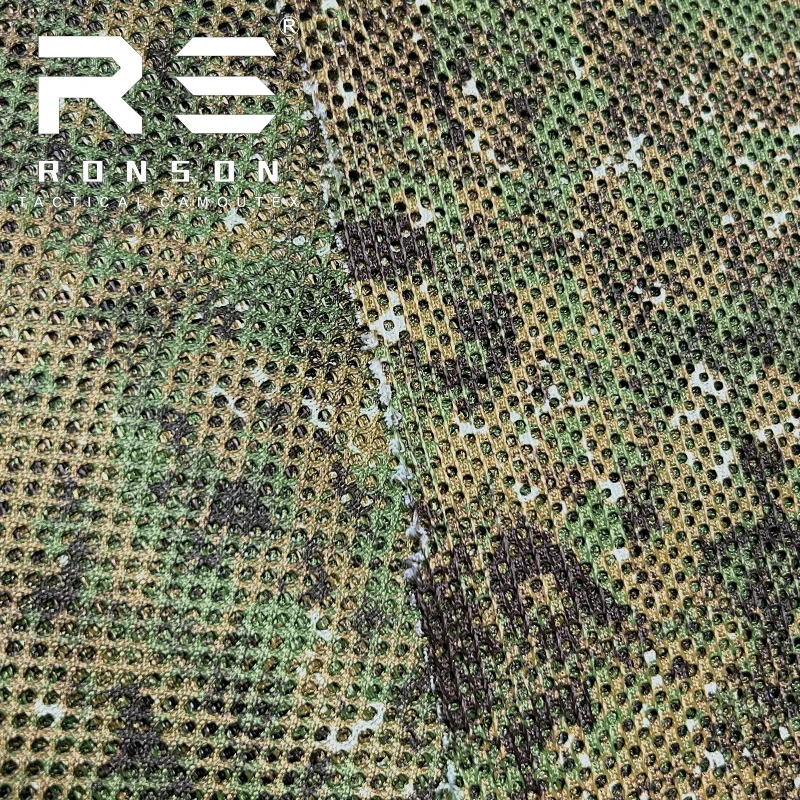 Mesh fabric 230gsm PENCOTT GREENZONE camouflage fabric tactical tricot mesh for printed