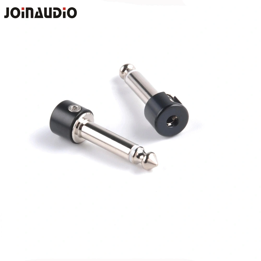 

Паяльный моно-разъем JOINAUDIO 6,35 мм, двойной черный разъем для гитарного кабеля «сделай сам» (10 шт.)