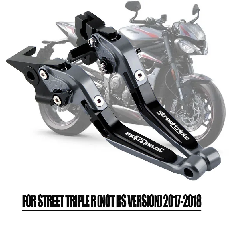 

For STREET TRIPLE R (NOT RS VERSION) 2017-2019 CNC Aluminum Foldable Adjustment Clutch Brake Handle LOGO STREET TRIPLE