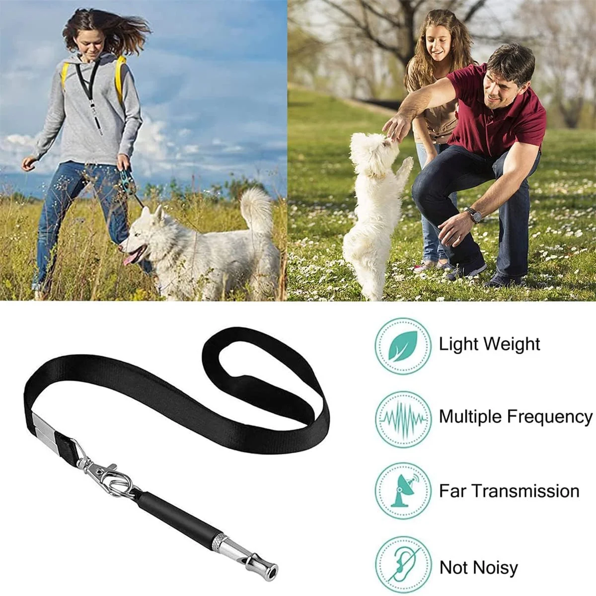 Dog Whistle To Stop Barking Device Dog Copper Silent Ultrasonic Training Flute Stop Barking for Pet Supplies Sound Trainer Tool