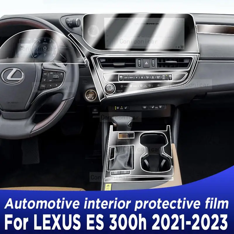 

For Lexus ES 300h 2021-2023 Gearbox Panel Navigation Screen Automotive Interior TPU Protective Film Cover Anti-Scratch Sticker