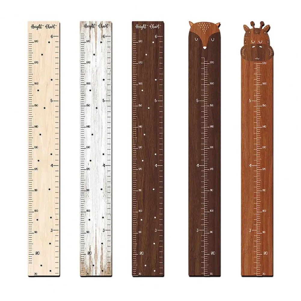 Wall Hanging Kids Growth Chart Precise Scale Children Room Nursery Baby to Adults Wooden Splicing Height Measurement Ruler