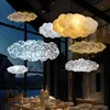 Modern Floating Cloud Pendant Lights Hotel Restaurant Industrial Chandelier for Office Bar Lamp Design Suspended Light Luminaire 6