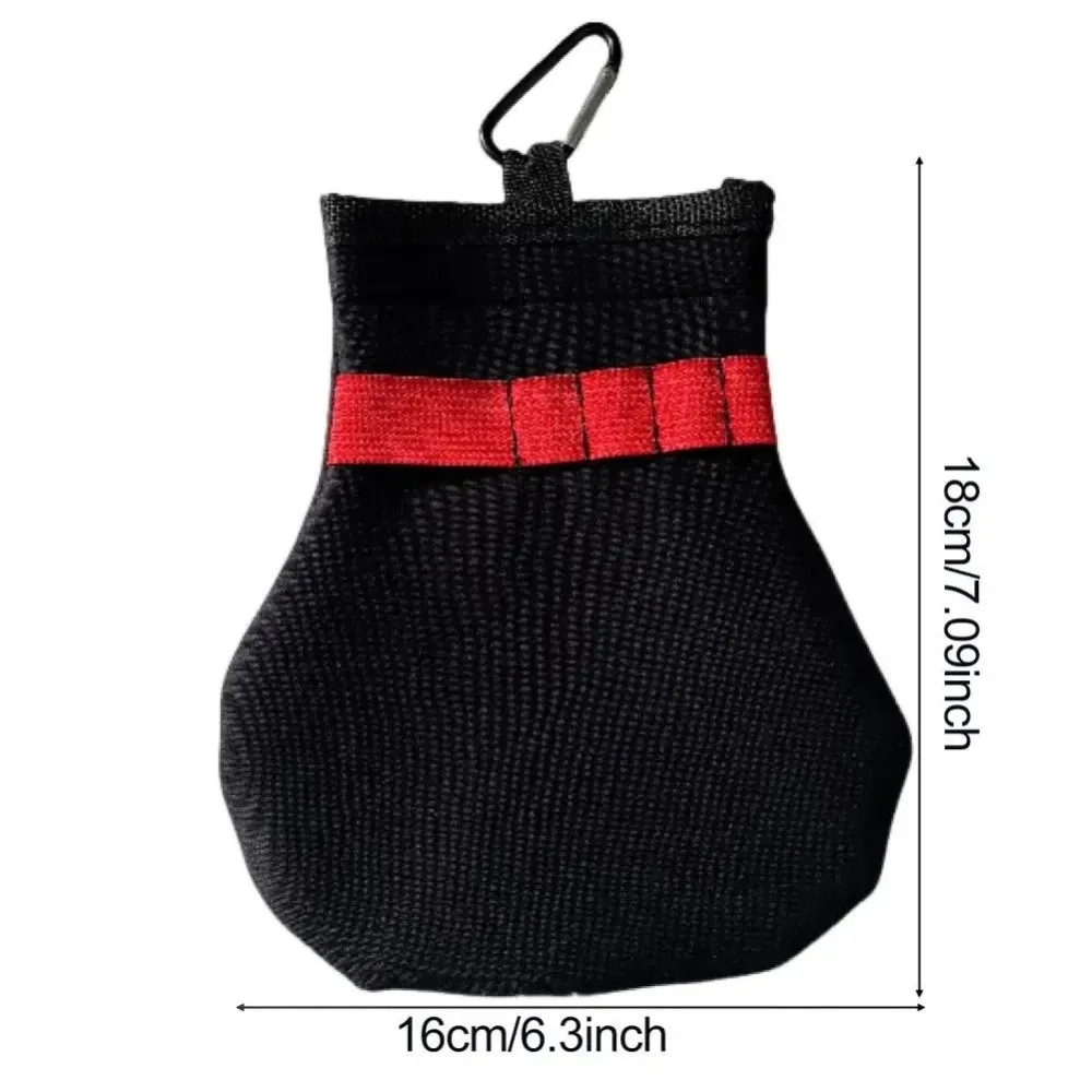 Sports Accessories Terylene Golf Ball Pouch Metal Clip Spacious Golf Ball Tee Holder Golf Accessories For Golfers