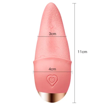 Tongue Licking Vibrator For Women G spot Clitoral Stimulator Mini Clit Sex Toys for Women Rechargeable Nipple Female Masturbator 2