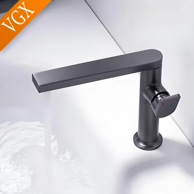 VGX Bathroom Faucets Stainless Steel Basin Mixer Sink Faucet