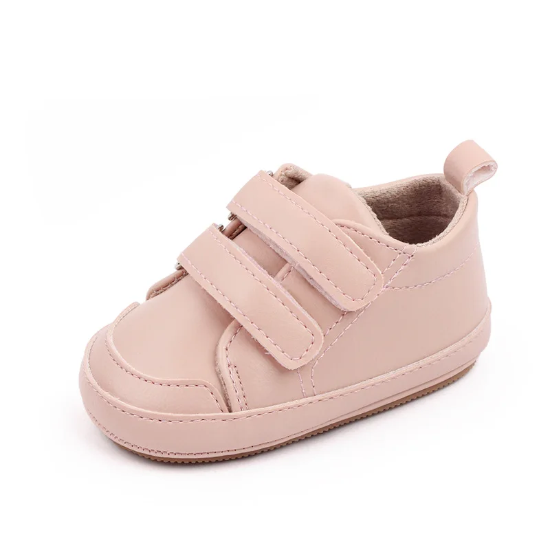 Retro Pu Leather Baby Shoes Newborn Boy Girl Shoes Multicolor Toddler Rubber Sole Anti-slip First Walkers