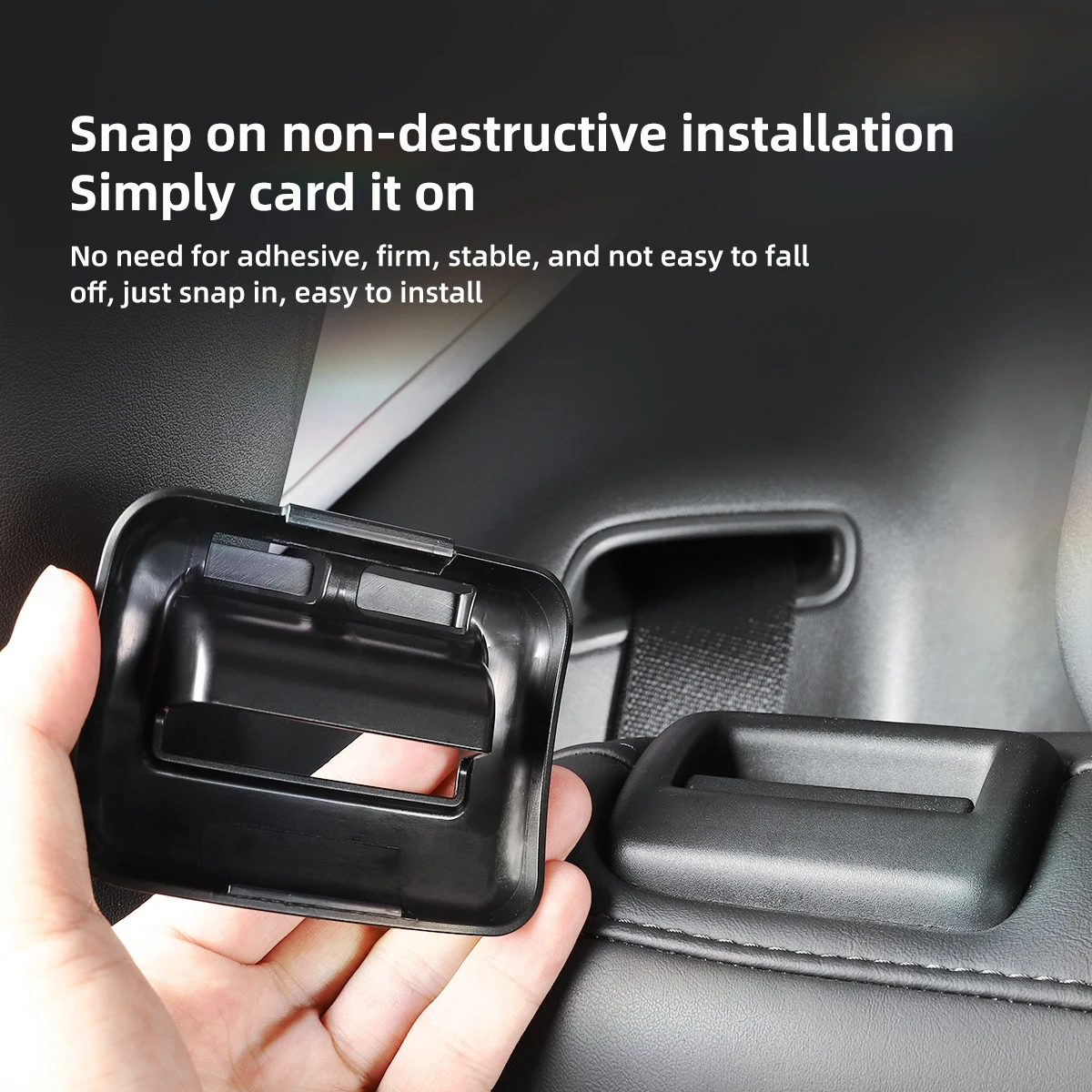 2pcs Car Seat Belt Holder Limiter For Tesla Model Y Interior Accessories Rear Seat Belt Guide Buckle Protector seat belt stopper car seat belt accessory