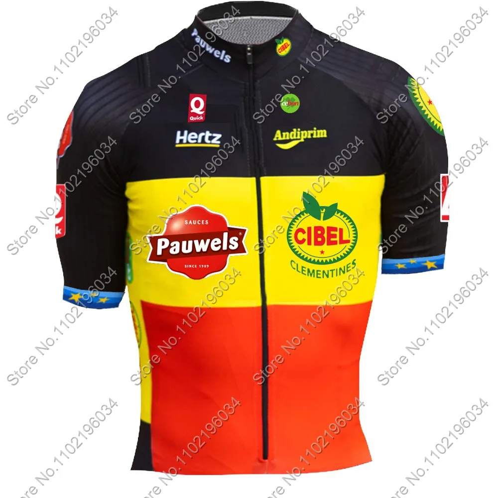 Pauwels Sauzen-Bingoal Cycling Jersey Set Belgium Bicycle Clothing Road Bike Shirts Suit Bicycle Bib MTB Ropa Maillot