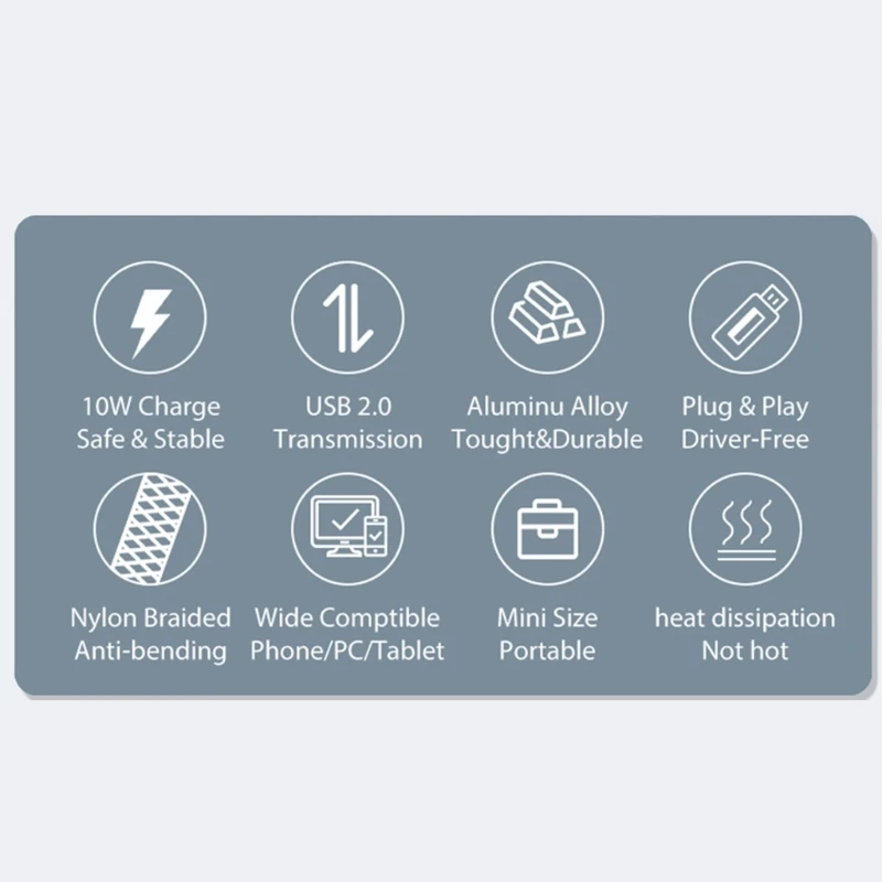 2 In 1 OTG Type-C 어댑터 케이블과 USB(PD10W 충전 전화기 포함) OTG 변환기