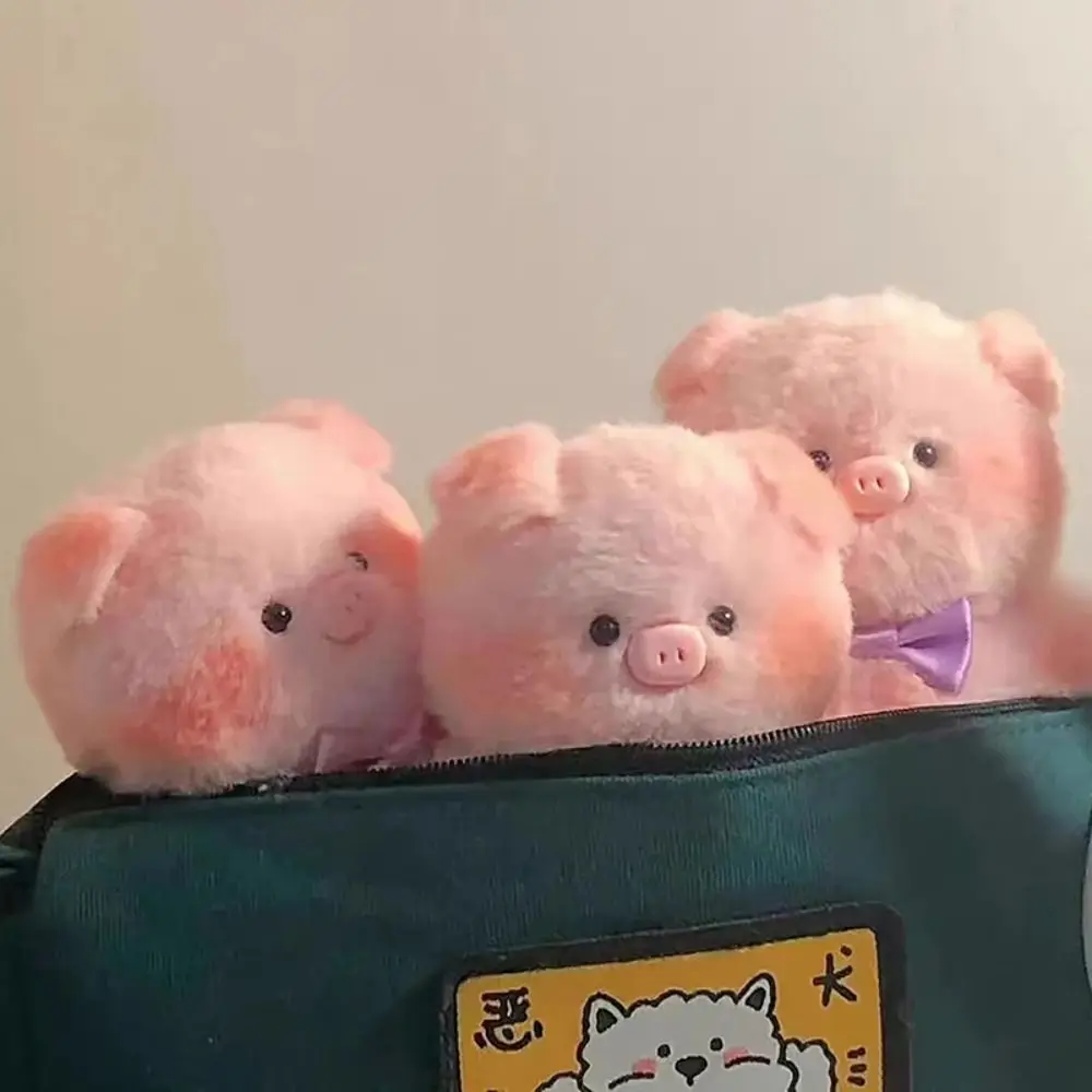 

Animal Keychain Small Pig Head Plush Pendant Soft Plush Small Pig Head Pig Head Bag Pendant Car Key Chain Little Fresh