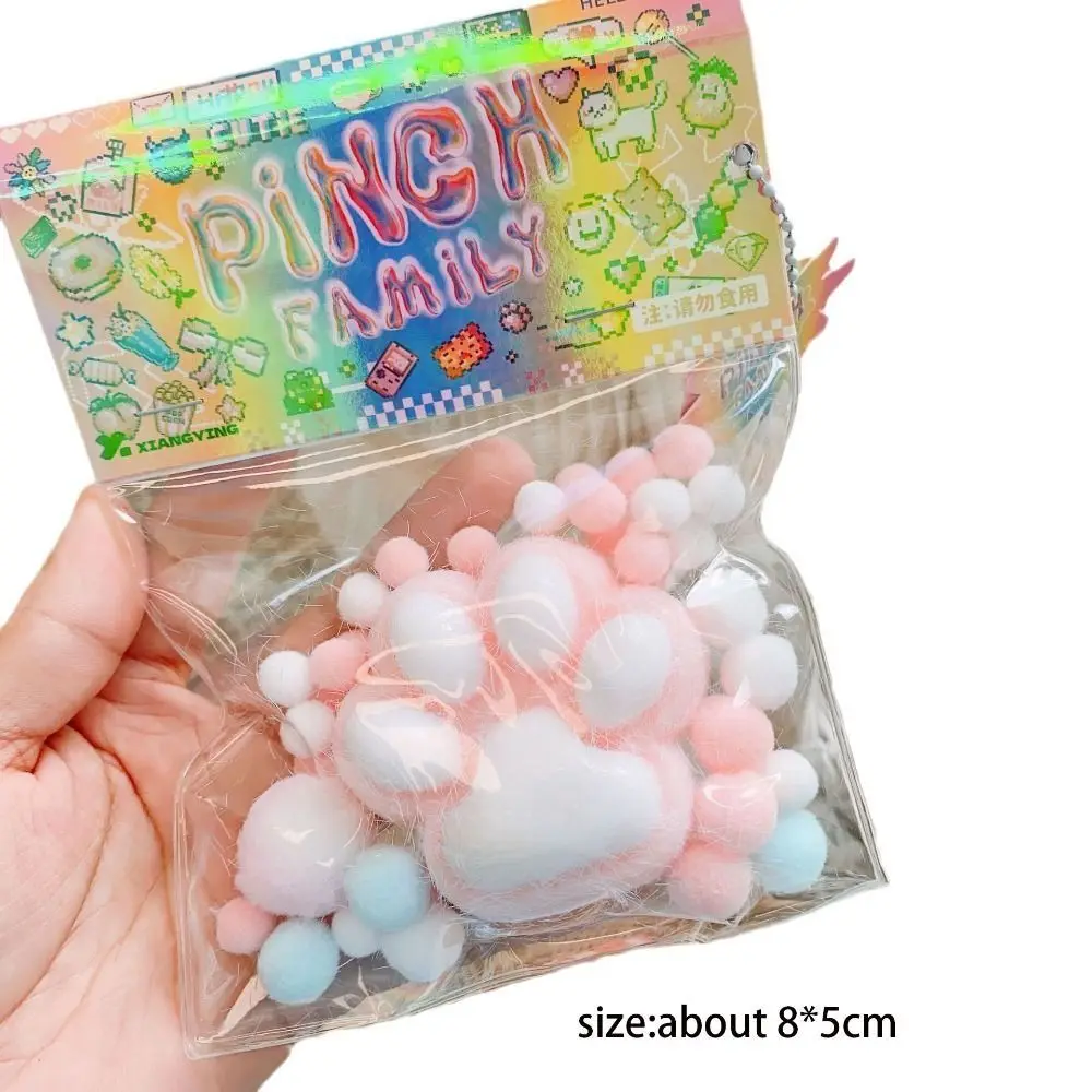 Soft Sticky Stress Relief Relax Toys Squeeze Cat Paw Toys Decompressing and Pinching Hamster Pinching and Decompressing Toy 6