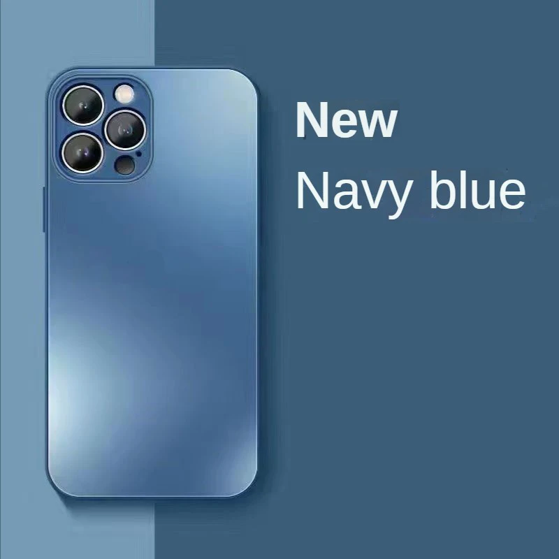 thumbnail image 1 of Luxury Full Lens Protection AG Frosted Glass Cases For iPhone 15 Pro Max 14 11 12 13 Mini XS XR Plus Liquid Tempered Matte Cover, 1 of 5