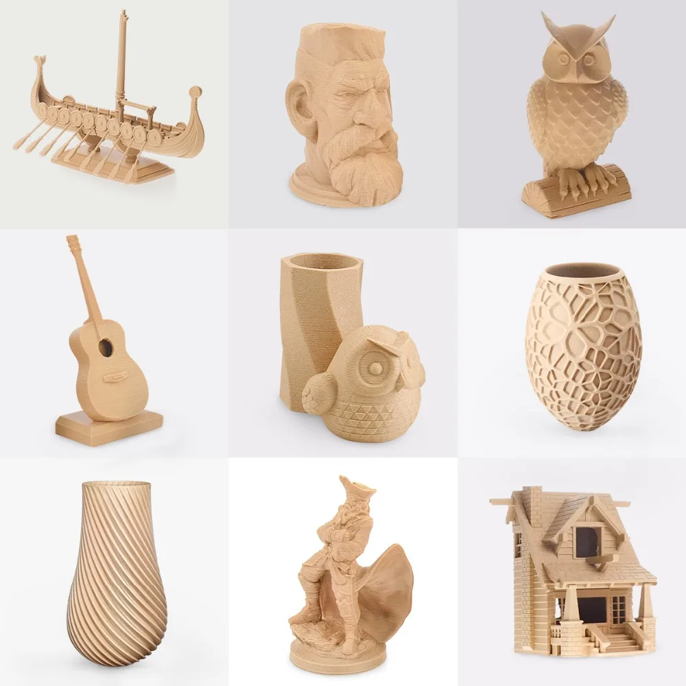 Stallu-Filament d'imprimante 3D en bois PLA, effet bois fermé, bonne  ténacité, matériaux d'impression