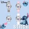 Disney Lilo & Stitch Girl Watches Diamond Quartz Watch Anime Stitch Cute Cartoon Leather Wrist Fashion Steel Belt Watch Kid Gift 1