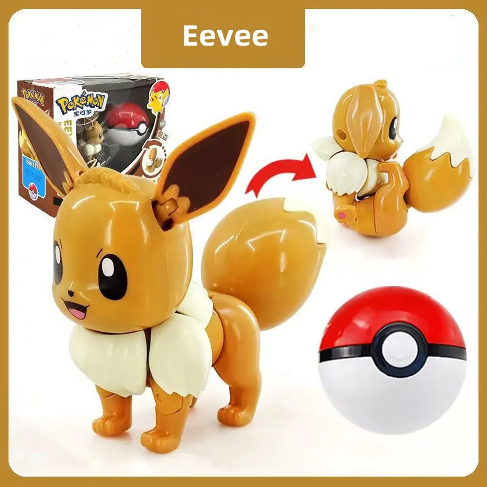 Pack Pokéball + Cute Pikachu + Eevee 20cm • Magic Plush