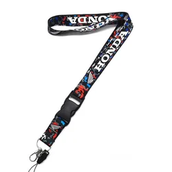 Durable Honda Motorcycle Emblem Lanyard Necklace & ID Badge Holder Strap (Colorful)
