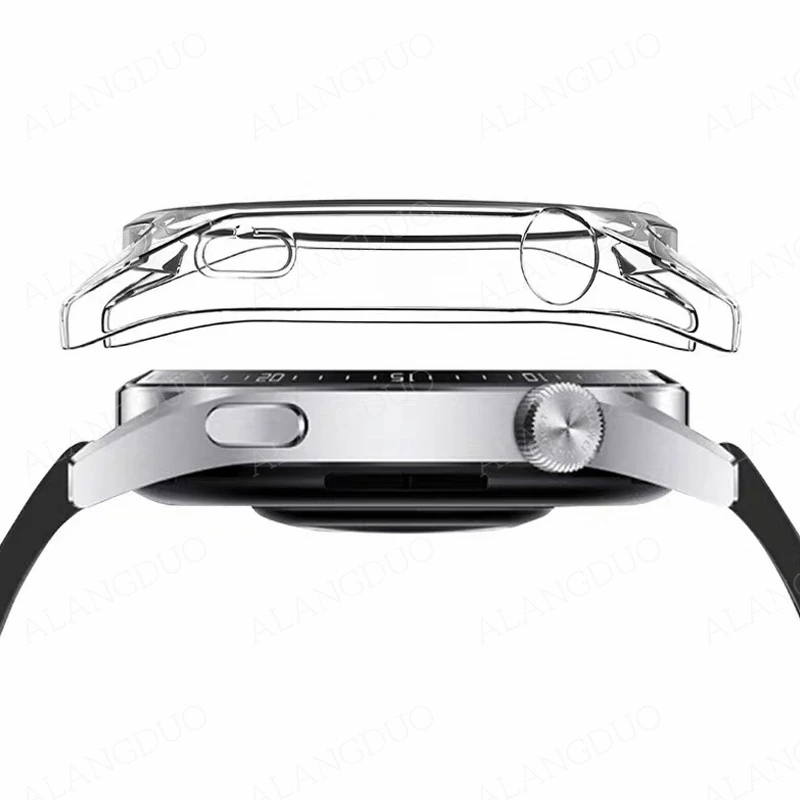 Huawei Watch 4 Pro 용 TPU 보호 케이스 Huawei Watch 3 Pro Watch 4 pro 도금 보호 쉘용 전체 화면 보호기