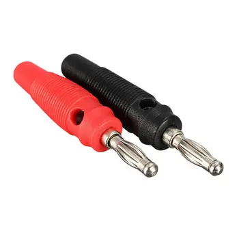 ปลั๊กกล้วยแบบสกรู 4 มม. กระแสสูง 10 ชิ้น 32A แบบซ้อนได้ สำหรับสายลำโพง ตัวเมียและตัวผู้ 1