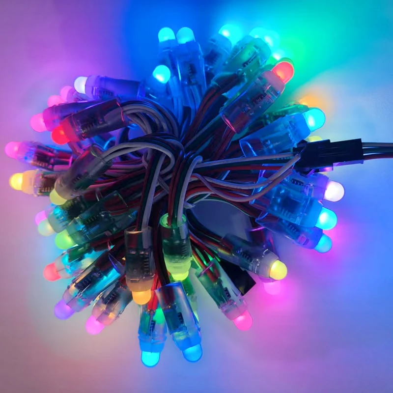 10/15CM DC5V 50PCS WS2811 IC LED Module Light 12MM Full Color Waterproof IP68 LED String For Festival Decorative Pixel Lamp