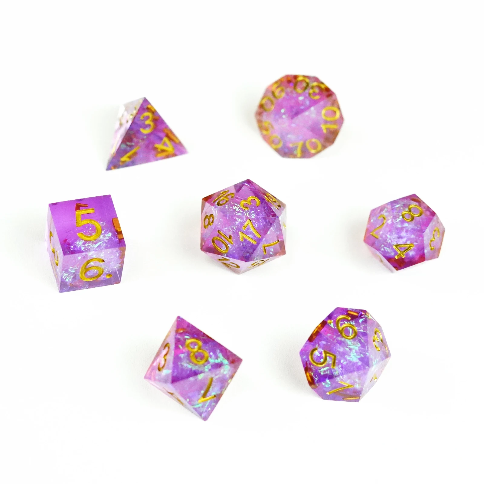 Handmade Sharp Edge Dice Symphony Polyhedral Game Stone