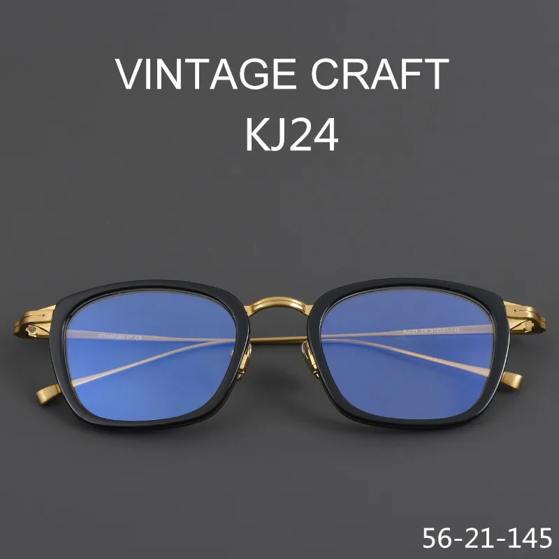 

Vintage Titanium Acetate Men Square Glasses Frame Business Prescription Eyeglasses Women Optical Eyewear Blue Light Lens GAFAS