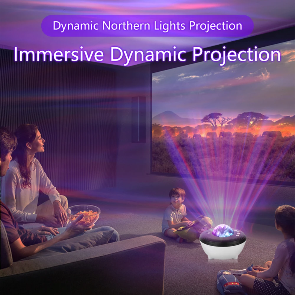 

Star Projector LED Aurora Projector Speaker Night Light White Noise Galaxy Projector For Bedroom Kids Decoration Home