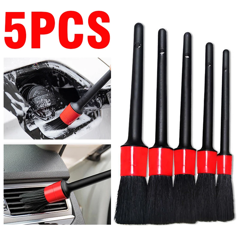 5pcsDetailingBrushSetCarBrushesCarDetailingBrushForCar