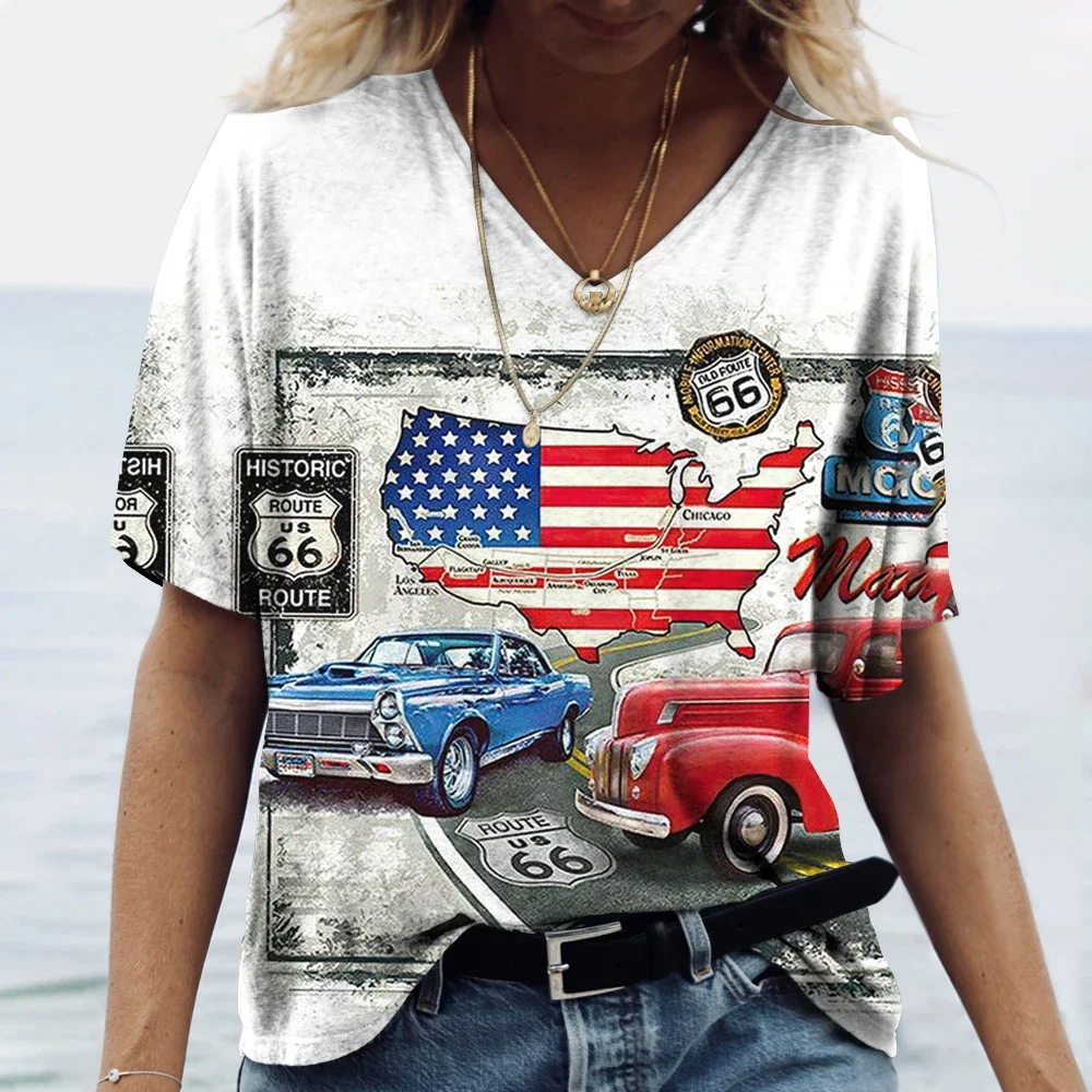 Рисунок 2 - Винтажная женская футболка US Route 66