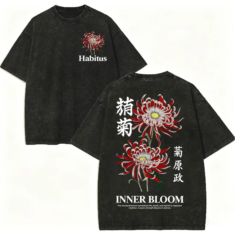 Vintage Washed Harajuku Oversized Cotton T-Shirt - Unisex Casual Streetwear Fashion
