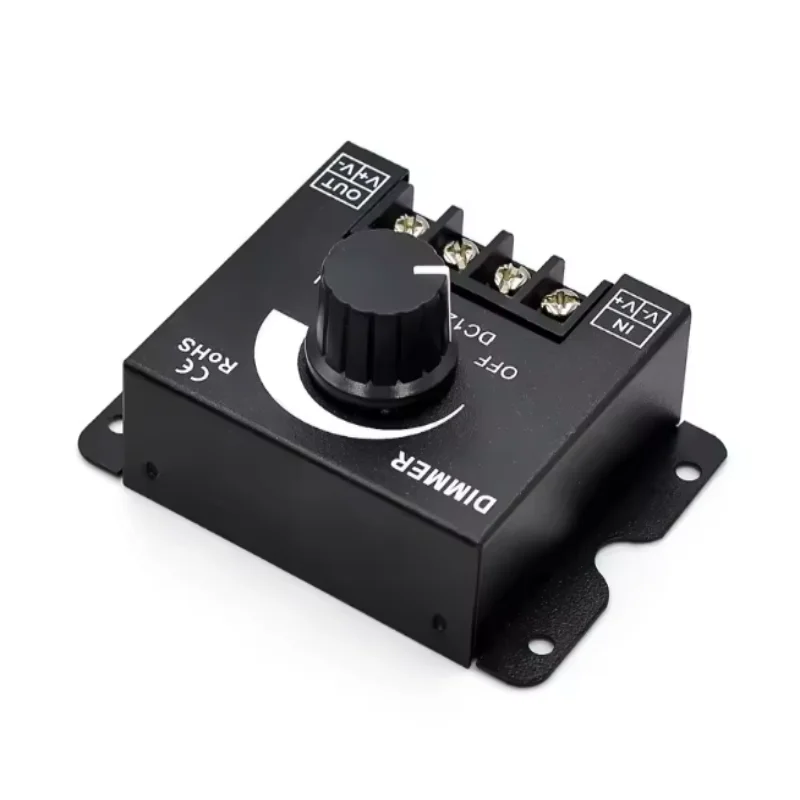 LED 디머 소프트 및 하드 스트립 디머 밝기 조절기 디머 노브 12V/24V30A