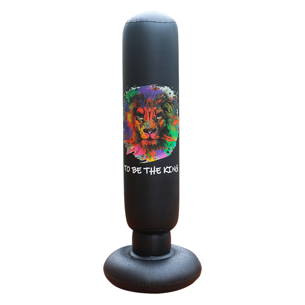 Kids Inflatable Punching Bag Free Standing Boxing Bag Thickened Bounce-Back Punch PVC Tumbler Sandbag for Boxing Training
