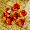 Bescon Crystal Clear (Unpainted) Sharp Edge DND Dice Set of 7, Razor Edged Polyhedral D&D Dice Set for Role Playing Games 2